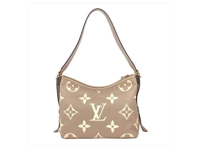 Borsa a tracolla Louis Vuitton Carryall Zip NM PM Multicolore Beige Crudo Monogramma - vista 2