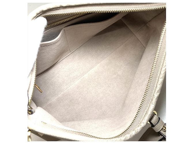 Borsa a tracolla Louis Vuitton Carryall Zip NM PM Multicolore Beige Crudo Monogramma - vista 6
