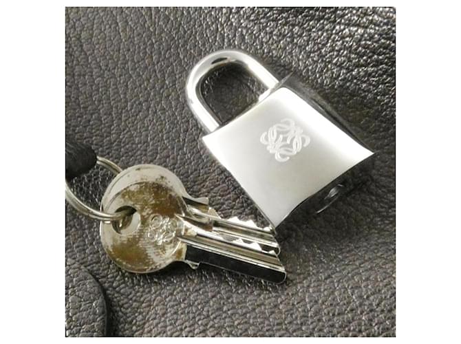 Borsa Loewe Amazona Argento - vista 4