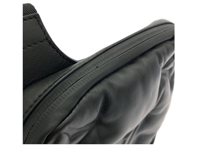 Borsa a tracolla in pelle nera Louis Vuitton Nero - vista 4