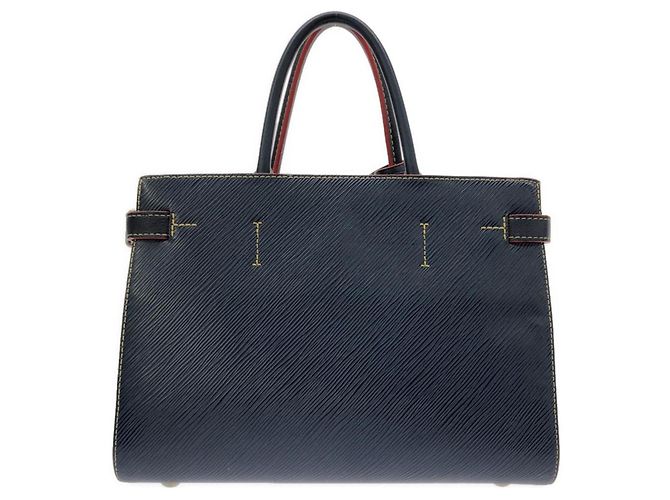Borsa Tote Louis Vuitton Epi Twist Blu - vista 2