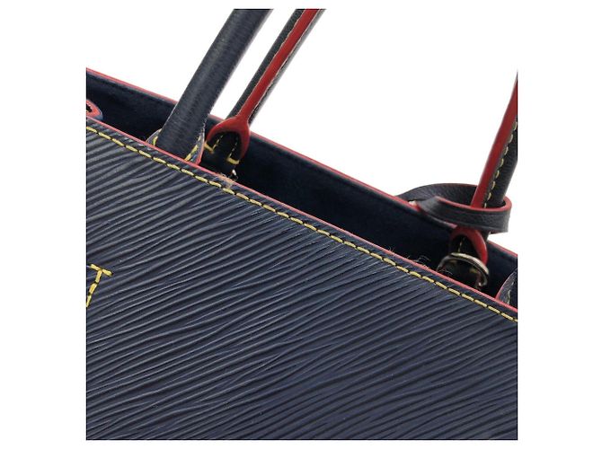 Borsa Tote Louis Vuitton Epi Twist Blu - vista 4