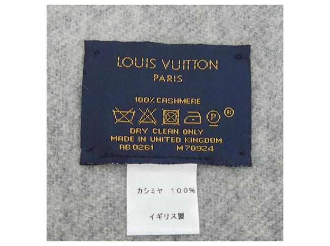 Sciarpa in cashmere Louis Vuitton LV Split Marrone Nero - vista 3