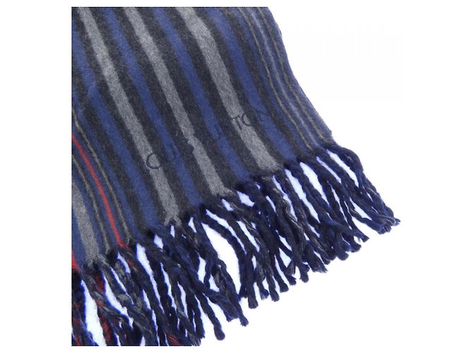 Stola in cashmere Louis Vuitton Marrone Rosso Blu navy - vista 2