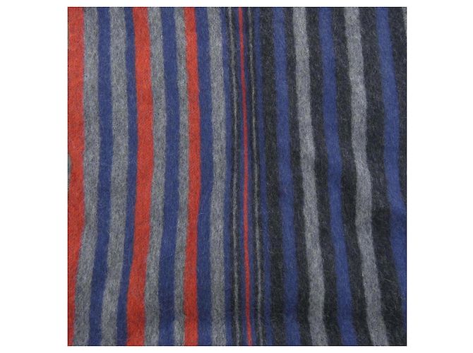 Stola in cashmere Louis Vuitton Marrone Rosso Blu navy - vista 4