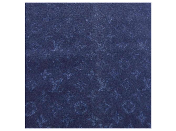 Stola in cashmere Louis Vuitton Monogram Gradient Blu navy - vista 4