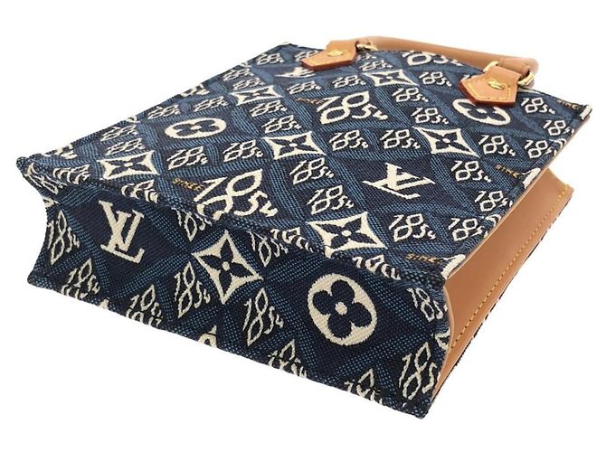 Louis Vuitton SINCE1854 Petite Sac Plat Handbag Blu - vista 2