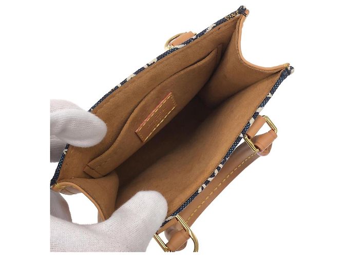 Louis Vuitton SINCE1854 Petite Sac Plat Handbag Blu - vista 7