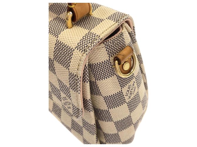 Borsa Louis Vuitton Damier Azur Croisette Blu - vista 3