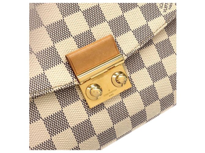 Borsa Louis Vuitton Damier Azur Croisette Blu - vista 5