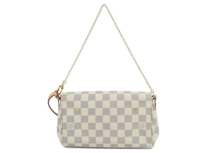 Borsa a tracolla Louis Vuitton Damier Azur Favorite PM Blu - vista 2
