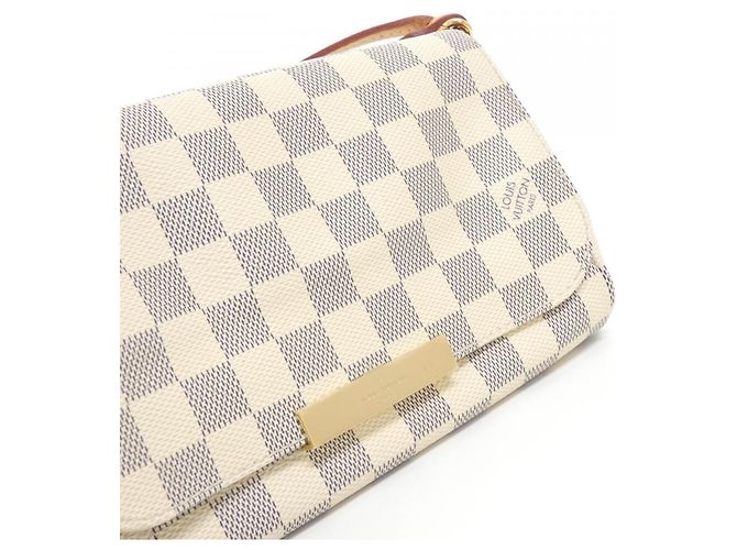 Borsa a tracolla Louis Vuitton Damier Azur Favorite PM Blu - vista 4
