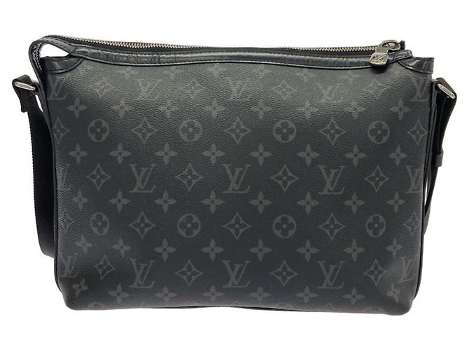 Borsa a tracolla Louis Vuitton Monogram Eclipse Odyssée Messenger PM M44223 Nero - vista 2