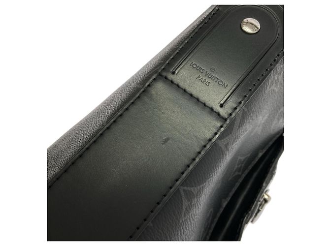 Borsa a tracolla Louis Vuitton Monogram Eclipse Odyssée Messenger MM M44224 Nero - vista 4