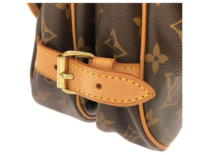 Borsa a Spalla Louis Vuitton Monogram Saumur Marrone - vista 5