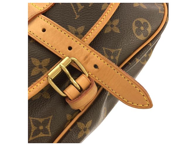 Borsa a Spalla Louis Vuitton Monogram Saumur Marrone - vista 6
