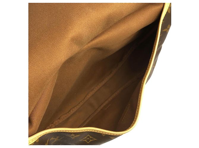 Borsa a Spalla Louis Vuitton Monogram Saumur Marrone - vista 9