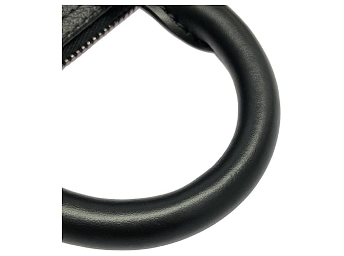 Louis Vuitton Monogram Eclipse Reverse Keepall Bandoulière 25cm Schwarz Grau - Ansicht 7