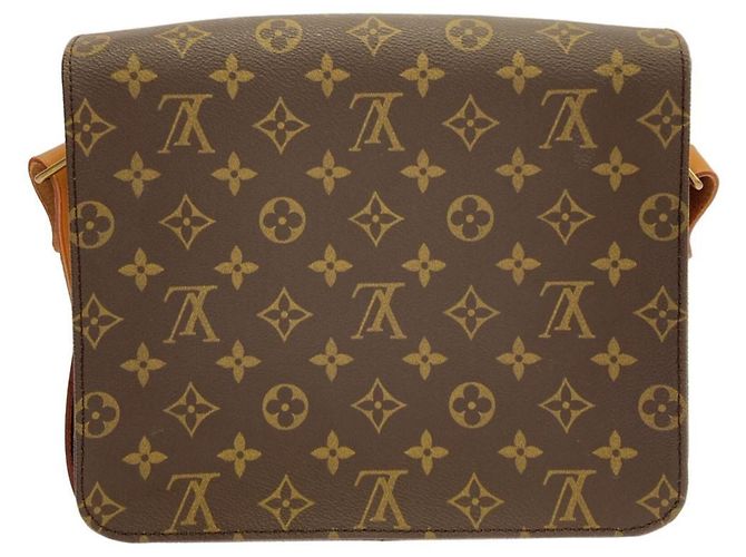 Borsa a Spalla Louis Vuitton Monogram Cartouchiere Marrone - vista 2