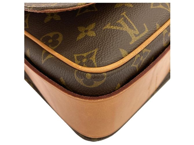 Borsa a Spalla Louis Vuitton Monogram Cartouchiere Marrone - vista 3