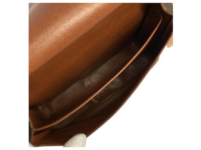 Borsa a Spalla Louis Vuitton Monogram Cartouchiere Marrone - vista 9