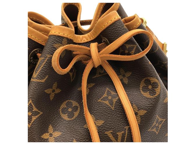 Noe Borsa a tracolla Louis Vuitton Monogram Petit Noé Marrone - vista 3