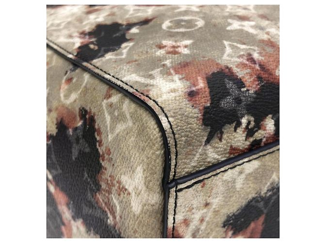 Louis Vuitton Monogram Bleach Sac Plat Handbag Black Blue - view 3