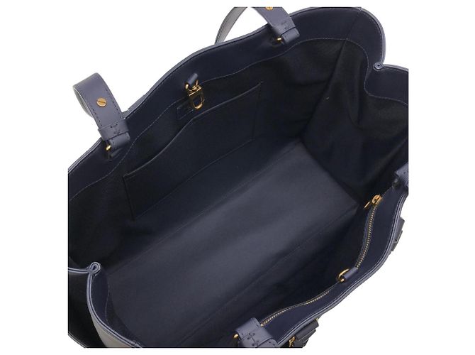 Louis Vuitton Monogram Bleach Sac Plat Handbag Black Blue - view 8