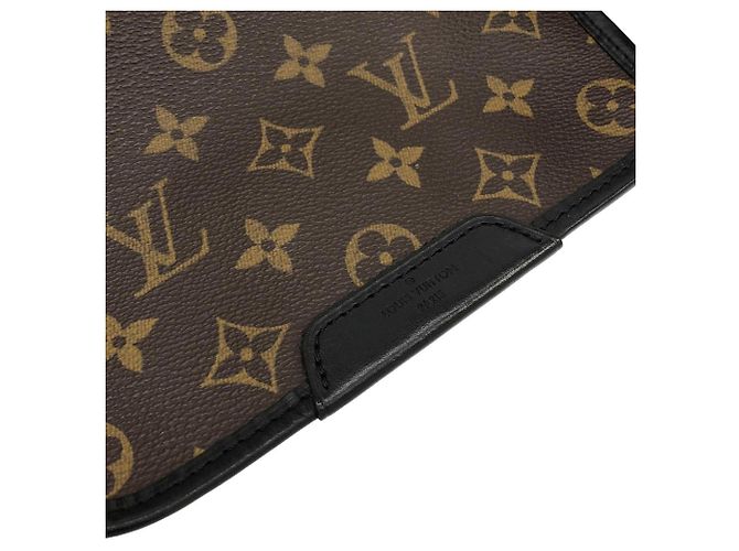 Borsa a Spalla Louis Vuitton Monogram Macassar Bass PM Marrone - vista 5