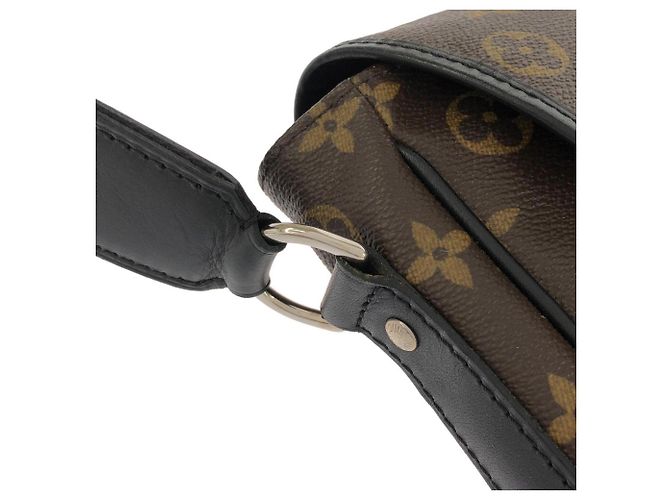 Borsa a Spalla Louis Vuitton Monogram Macassar Bass PM Marrone - vista 6