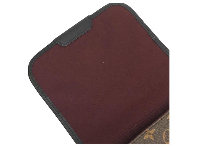 Borsa a Spalla Louis Vuitton Monogram Macassar Bass PM Marrone - vista 9