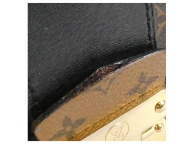 Clutch Trunk Monogram Reverse Louis Vuitton Marrone - vista 4