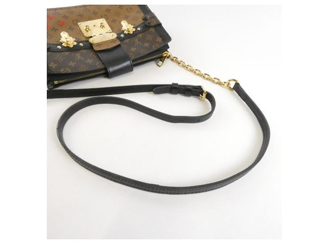 Clutch Trunk Monogram Reverse Louis Vuitton Marrone - vista 7