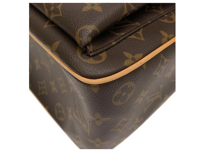 Borsa Louis Vuitton Monogram Multipli Cité Marrone - vista 3