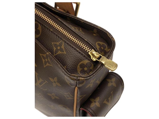 Borsa Louis Vuitton Monogram Multipli Cité Marrone - vista 5