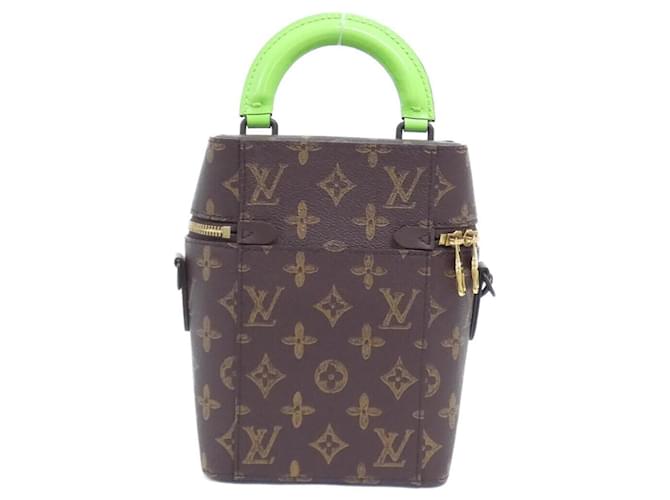 Borsa Louis Vuitton Monogram Vertical Box Trunk Marrone - vista 2