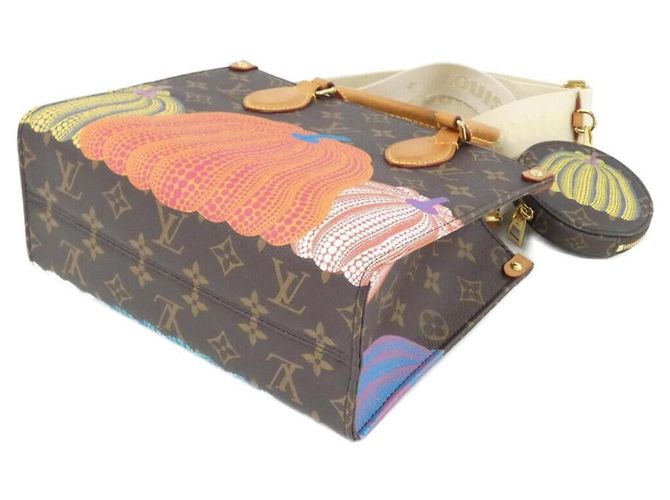 Borsa Louis Vuitton Monogram OnTheGo PM Marrone - vista 3