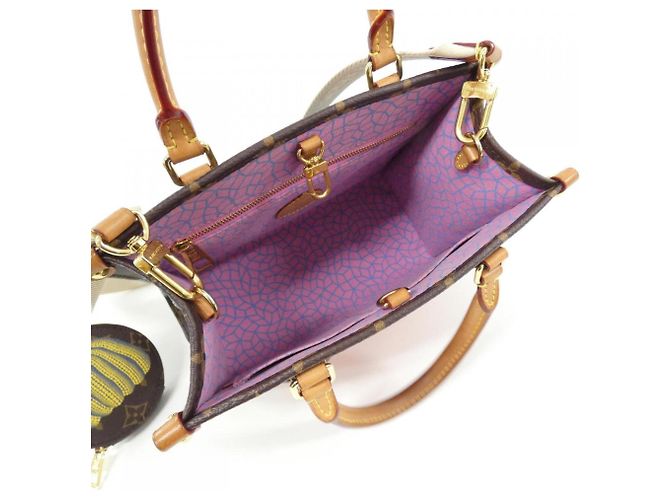 Borsa Louis Vuitton Monogram OnTheGo PM Marrone - vista 8