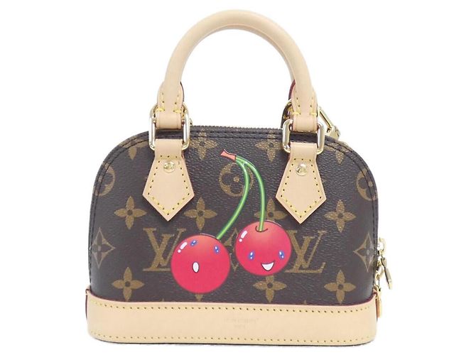 Borsa Louis Vuitton Monogram Nano Alma Marrone - vista 2