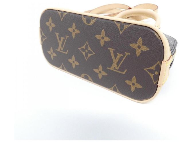 Borsa Louis Vuitton Monogram Nano Alma Marrone - vista 3