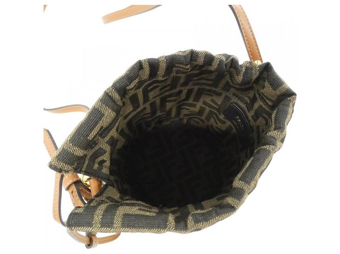 Piccola borsa a tracolla Fendi Step Out Marrone - vista 7