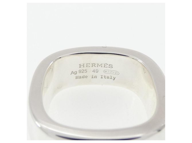 Ring Hermès Anello a fascia in argento 925 Hermes - vista 4