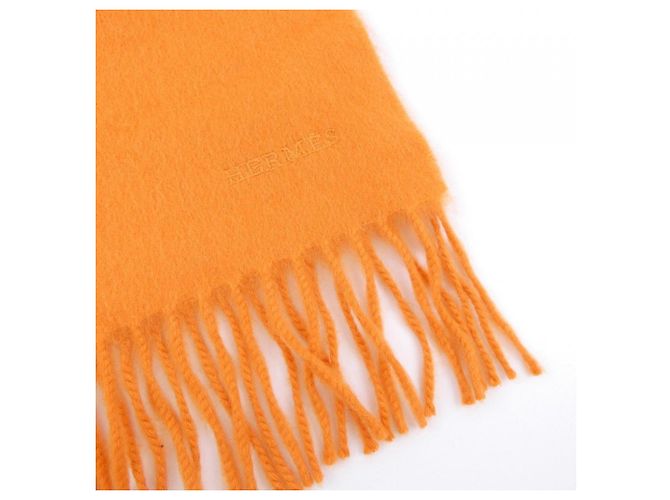 Hermès Stola in cashmere Hermes Arancione - vista 2
