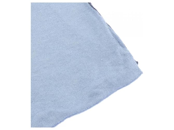 Hermès Stola in seta e cashmere Hermes Marrone Nero Blu - vista 2