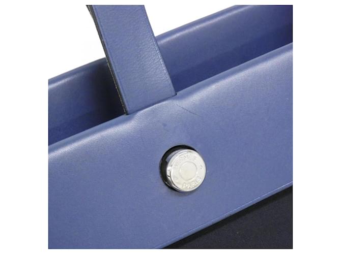 Hermès Borsa Cabas Hermes Herbag Blu - vista 5