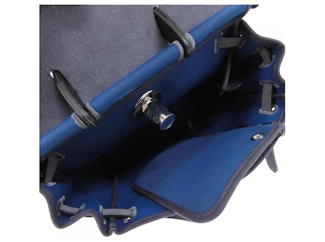 Hermès Hermes Herbag Zip-A-Do Backpack Azul Azul oscuro - vista 9