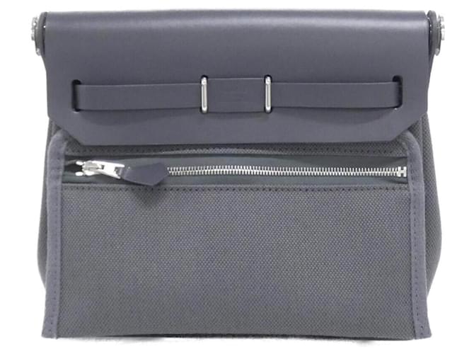 Hermès Borsa a tracolla Hermes Herbag Zip Grigio - vista 2