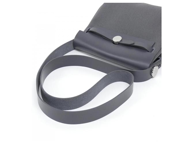 Hermès Borsa a tracolla Hermes Herbag Zip Grigio - vista 5