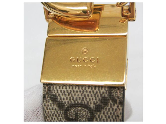 Cinturón reversible Gucci GG Emblem Negro Beige - vista 11