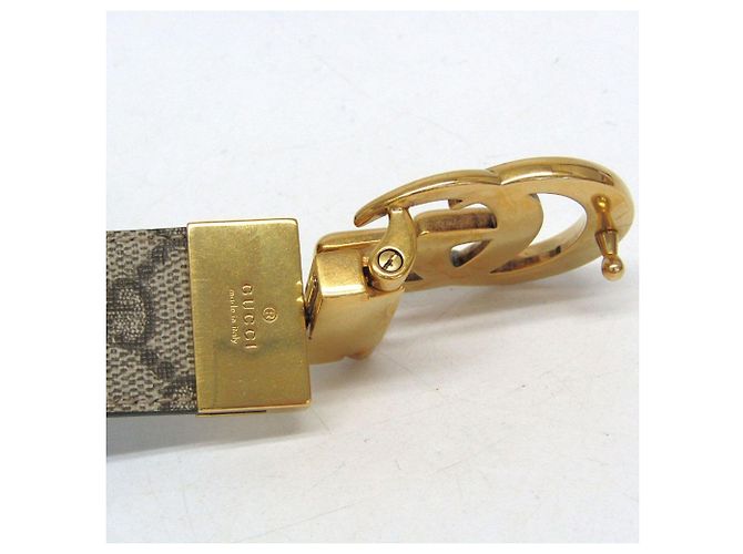 Cinturón reversible Gucci GG Emblem Negro Beige - vista 9